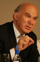 This image is of Vincent Cable a speaker who may be booked through Parliament Speakers for public speaking engagements
